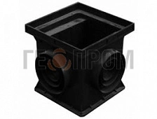 дождеприемник пластиковый 200х200 с перегородкой