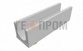 лоток водоотводный бетонный standart dn200 h=250 с вертикальным водосливом
