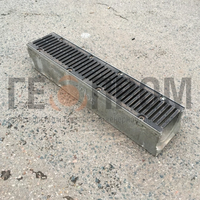 лоток водоотводный бетонный геопром 150/305/225 с решеткой
