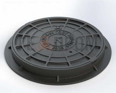 люк канализационный чугунный тип с (в125)-1-60