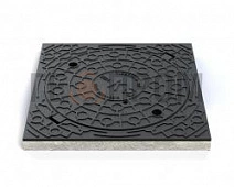 люк квадратный т(с250)-2-60 750*750 с забетонированным корпусом