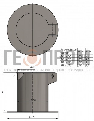 ковер газовый стальной малый d159