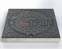 люк оуэ-кв-600 (с250) с бетонным основанием