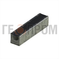 Лоток водоотводный бетонный ГЕОПРОМ 150/230/150 с решеткой