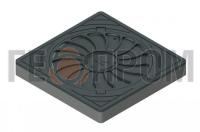Люк квадратный тип Т (С150) (К, В, Д, ТС) 750х750 лаз ф600 мм с бетонным основанием